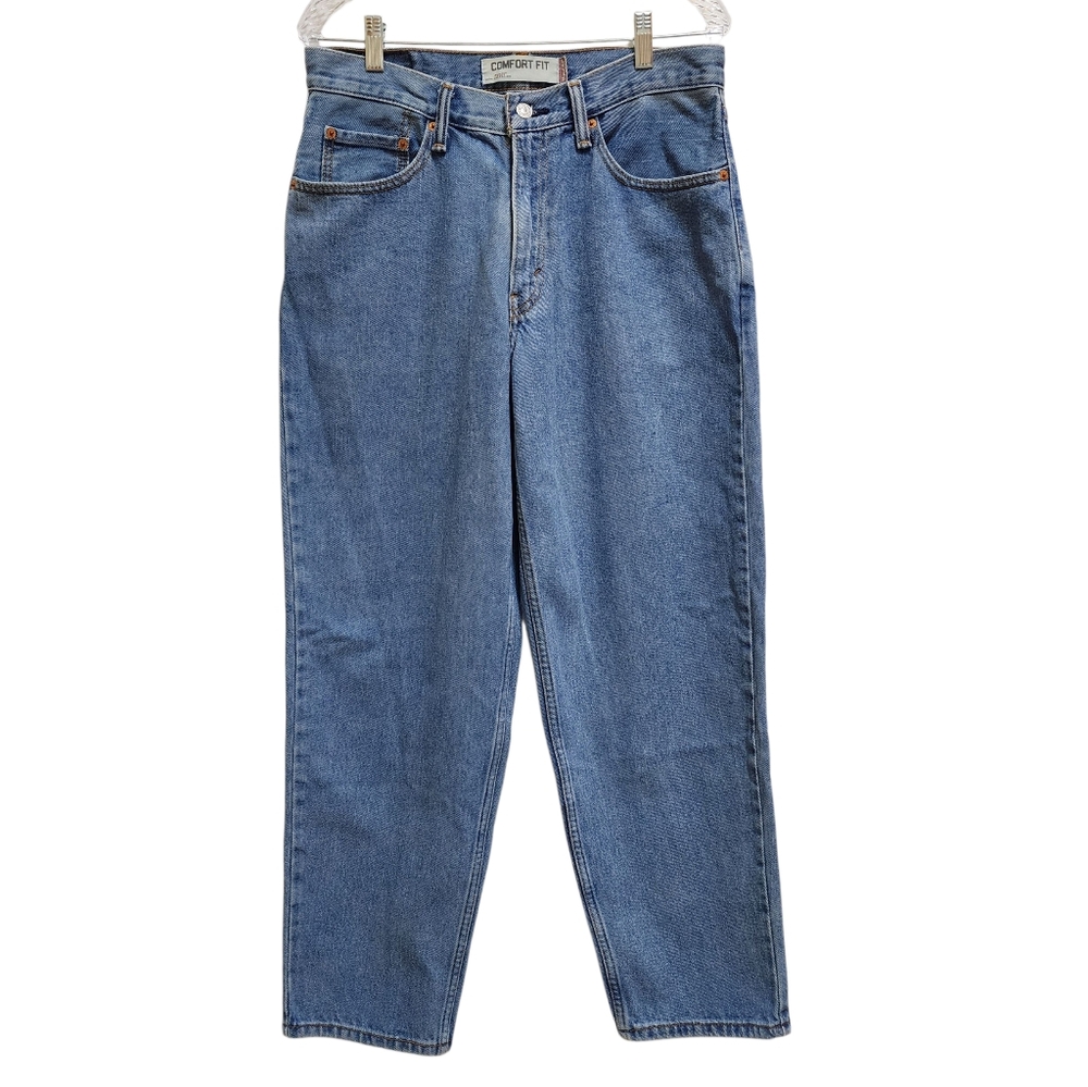 Levi's 560 Jeans Mens 32x29 Blue 100% Cotton Denim Loose Fit Tapered Distressed